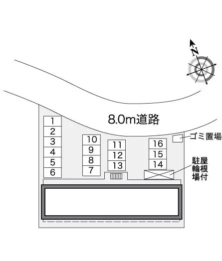 ★手数料０円★堺市中区深阪 月極駐車場